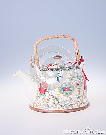 teapot. Chinese teapot. teapot. Chinese teapot on the background Stock Photo