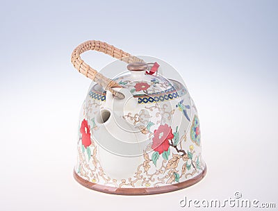 teapot. Chinese teapot. teapot. Chinese teapot on the background Stock Photo