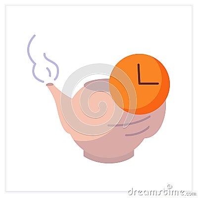 Teapot flat icon Vector Illustration