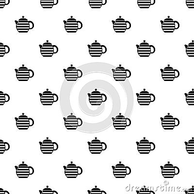 Teapot pattern, simple style Vector Illustration