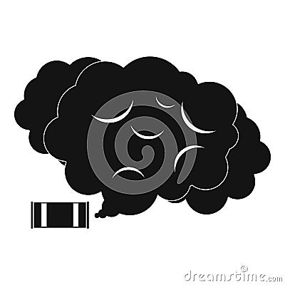 Tear gas icon, simple style Vector Illustration