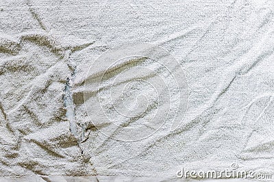 Teared rag spread out to flat on the floor can use like a background or any texture Stock Photo