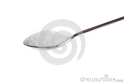 Teaspoon of table salt Stock Photo