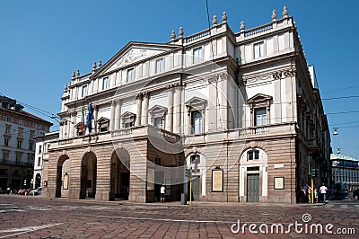 The Teatro alla Scala in Milan, Italy Stock Photo