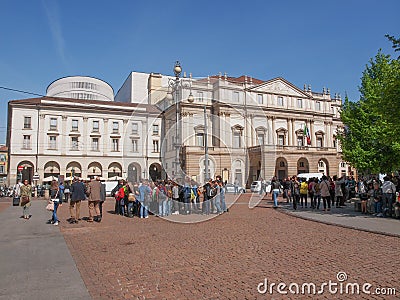 Teatro alla Scala Milan Editorial Stock Photo