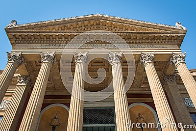 Teatro Massimo in Palermo Stock Photo