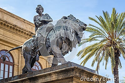 Teatro Massimo in Palermo Stock Photo