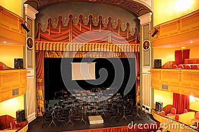 Teatro Principal -Main Theater- of Almagro (19th century), Spain Editorial Stock Photo