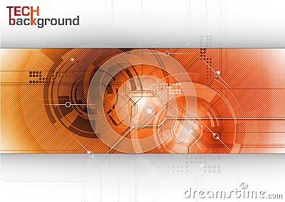 Tech background Vector Illustration