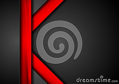 Tech corporate black and red background Vector Illustration