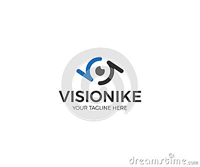 Tech Eye Logo Template. Vision Vector Design Vector Illustration