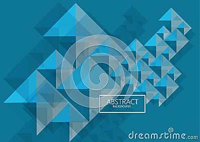 Tech futuristic geometrics multicolored shapes abstract background. Hi-tech poster cover Stock Photo