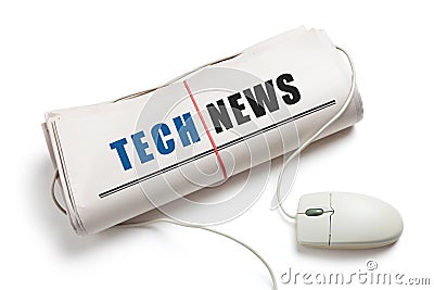 Tech News Stock Photo