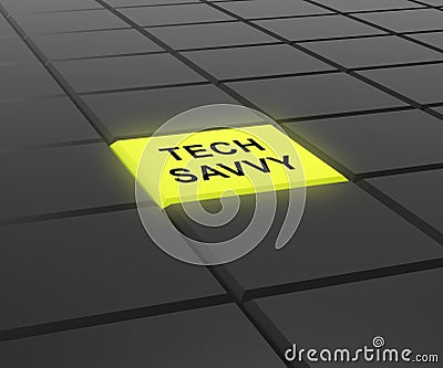 Tech Savvy Digital Computer Expert 3d Rendering Stock Photo