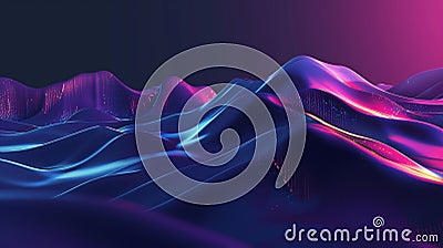 Tech Spectrum: Exploring the Dynamic World of the Technical Gradient Stock Photo