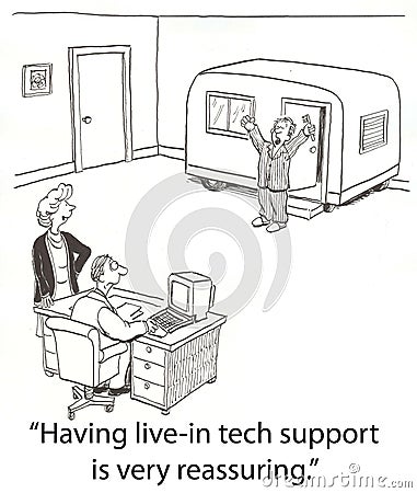 Tech support Stock Photo