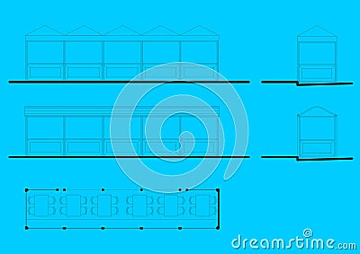 Technical drawing Vector Illustration