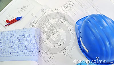 Technical drawing Stock Photo