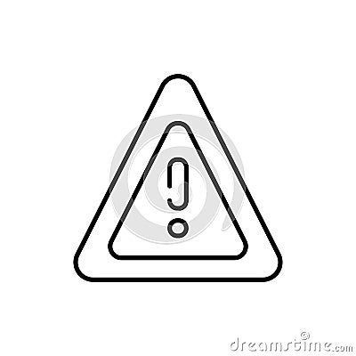 Technical error color line icon. Website banner. Vector Illustration
