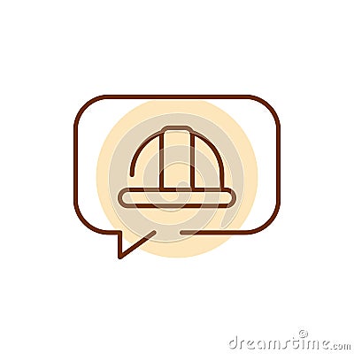 Technical error color line icon. Website banner. Vector Illustration