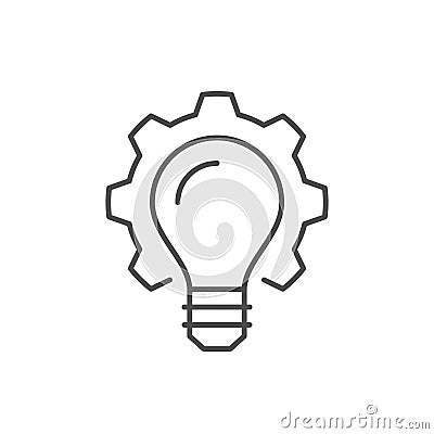 Technical innovation line outline icon Vector Illustration