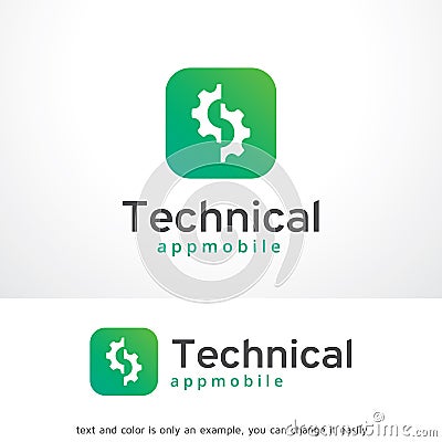 Technical Logo Template Design Vector, Emblem, Design Concept, Creative Symbol, Icon Vector Illustration