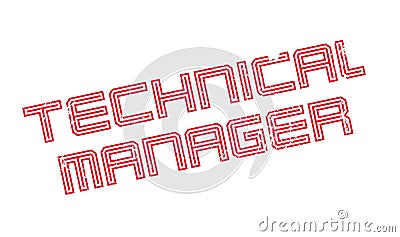 Technical Manager rubber stamp Vector Illustration