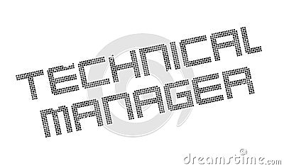 Technical Manager rubber stamp Vector Illustration