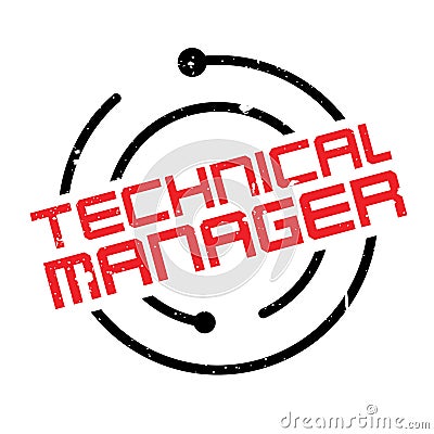 Technical Manager rubber stamp Vector Illustration