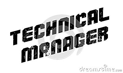 Technical Manager rubber stamp Vector Illustration