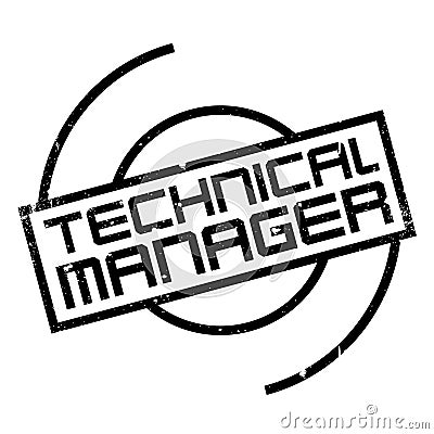 Technical Manager rubber stamp Vector Illustration