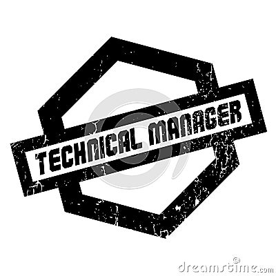 Technical Manager rubber stamp Vector Illustration