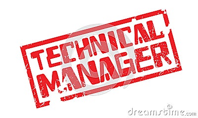 Technical Manager rubber stamp Vector Illustration