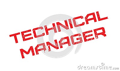 Technical Manager rubber stamp Vector Illustration