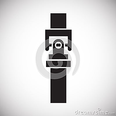 Technical mechanisms icon on background for graphic and web design. Simple vector sign. Internet concept symbol for Vector Illustration