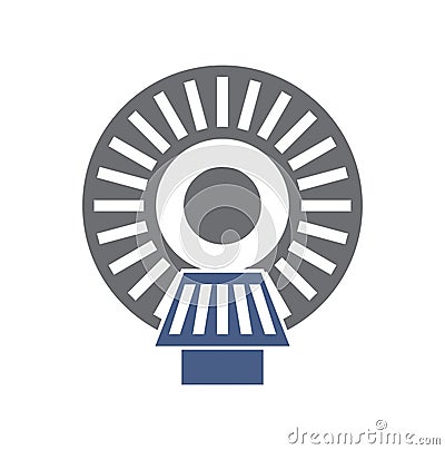 Technical mechanisms icon on background for graphic and web design. Simple vector sign. Internet concept symbol for Vector Illustration