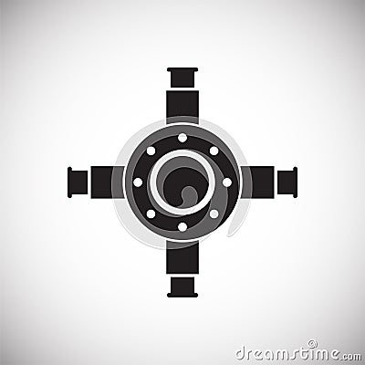 Technical mechanisms icon on background for graphic and web design. Simple vector sign. Internet concept symbol for Vector Illustration