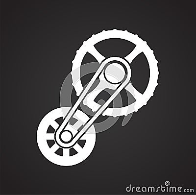 Technical mechanisms icon on background for graphic and web design. Simple vector sign. Internet concept symbol for Vector Illustration