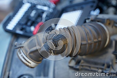 Technical overhaul of the car. details. Stock Photo