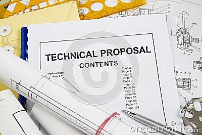 Technical proposal Stock Photo