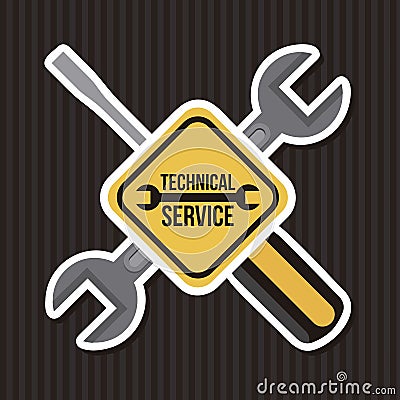 Technical service Vector Illustration