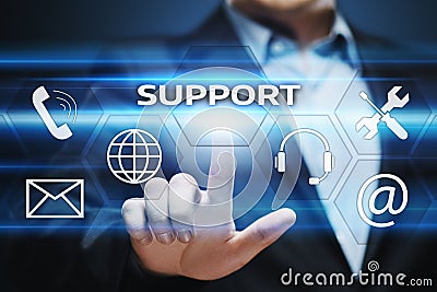 Technical Support Center Customer Service Internet Business Technology Concept Stock Photo