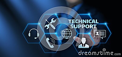 Technical Support Customer Service Business Technology Internet Concept Stock Photo