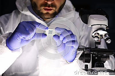 Technician specialist at workplace Stock Photo