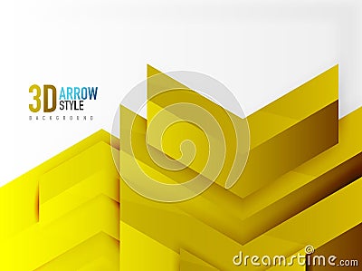 Techno arrow background Vector Illustration