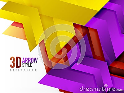 Techno arrow background Vector Illustration