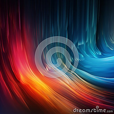 Techno Aurora: A dazzling display of colors and light emanating from smartphones and tablets Stock Photo