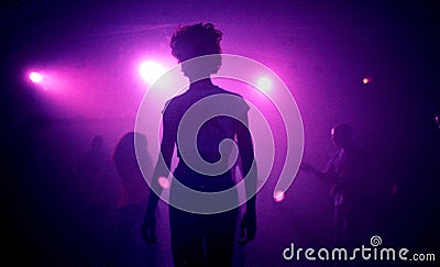 Techno Rave party Editorial Stock Photo