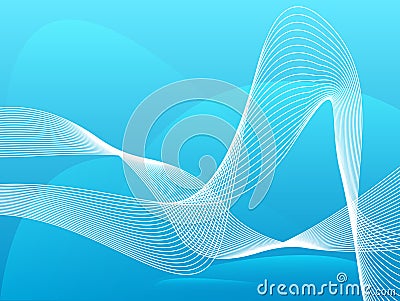 Techno waved background Stock Photo