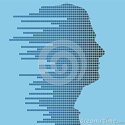 Technologic profile Vector Illustration